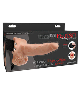 Fetish Fantasy Series® 7½ Hollow Strap-On recargable con control remoto - Máximo placer íntimo - Featured Product Image