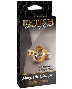 Fetish Fantasy Gold Magnetic Nipple Clamps - Luxe Sensation - Featured Product Image