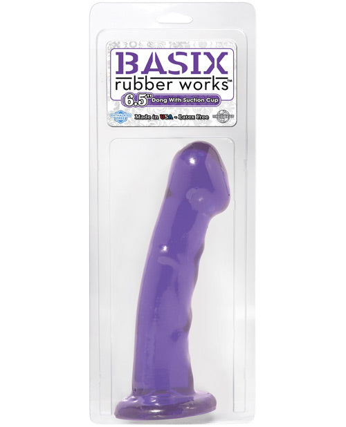 Basix Rubber Works 6.5" Dong: Premium American Crafted Pleasure Product Image.