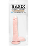 Basix Rubber Works 9" Dong with Suction Cup - Flesh