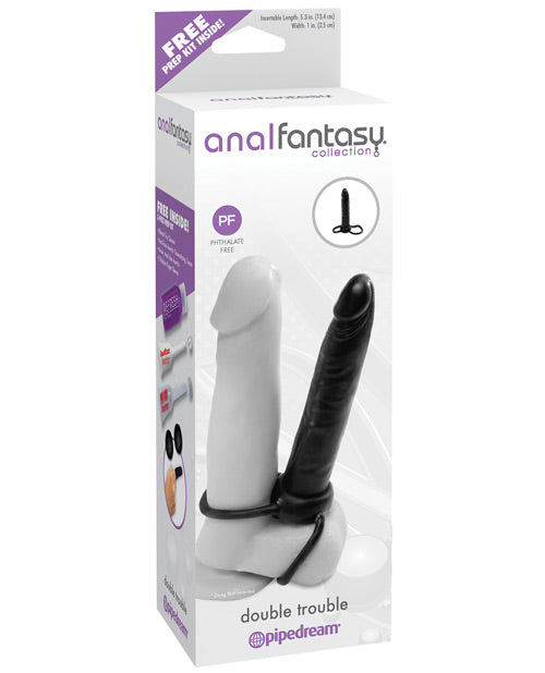 Anal Fantasy Collection Consolador con correa Double Trouble - featured product image.