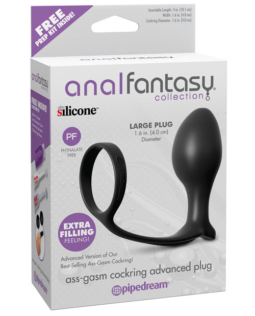 Plug avanzado Ass-Gasm con anillo para el pene: máximo placer y rendimiento - featured product image.