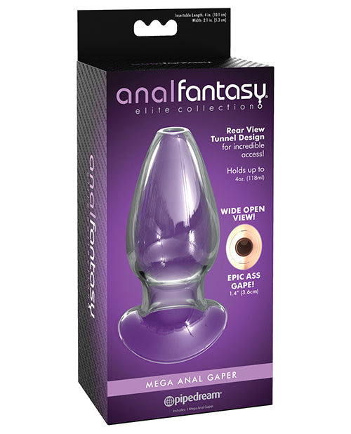 Anal Fantasy Elite Glass Gaper: máximo placer anal Product Image.