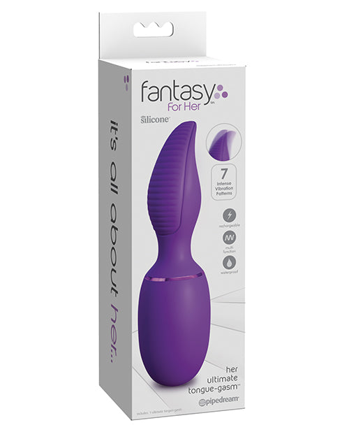 Fantasy for Her Ultimate Tongue-Gasm: Purple Pleasure Stimulator - featured product image.