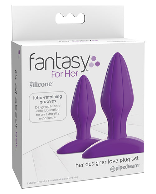 Fantasy for Her Designer Love Plug Set - Purple: Ultimate Pleasure Collection - featured product image.