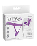 Fantasy For Her Ultimate Butterfly Strap-On - Purple: 10 Vibration Modes 🦋