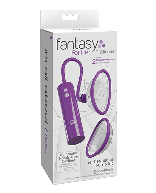 Fantasy For Her Rechargeable Pleasure Pump Kit - Purple - featured product image.
