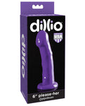 Dillio 6" Please Her en cautivador morado