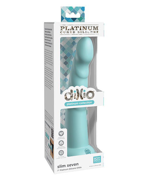 Consolador delgado de silicona Dillio Platinum de 7" - Pure Pleasure - featured product image.