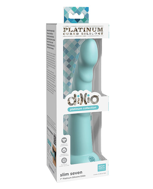 Dillio Platinum 7" Slim Silicone Dildo - Pure Pleasure Product Image.