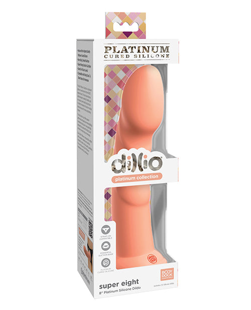 Dillio Platinum 8" Super Eight Silicone Dildo - Ultimate Pleasure - featured product image.