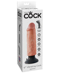 King Cock 6" Vibrating Cock: Vibrador realista posable de múltiples velocidades