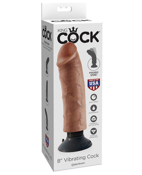King Cock 6" Realistic Vibrating Pleasure - Featured Product Image