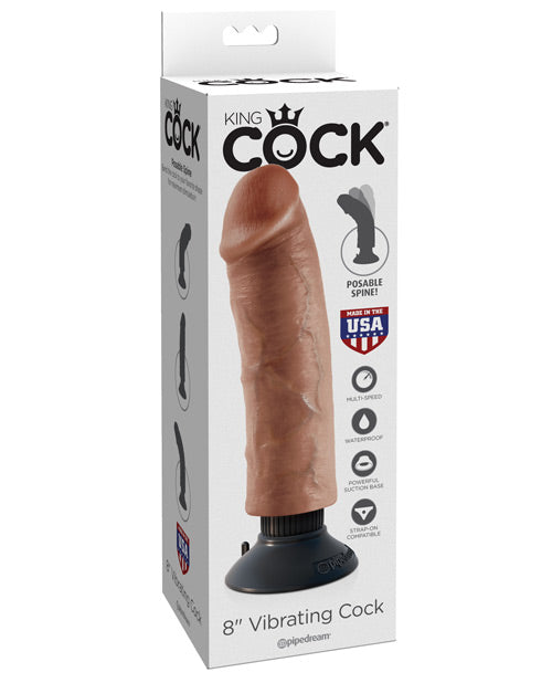 King Cock 6" Realistic Vibrating Pleasure Product Image.