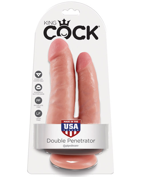 King Cock Double Penetrator: Realistic Dual Pleasure Dildo - featured product image.