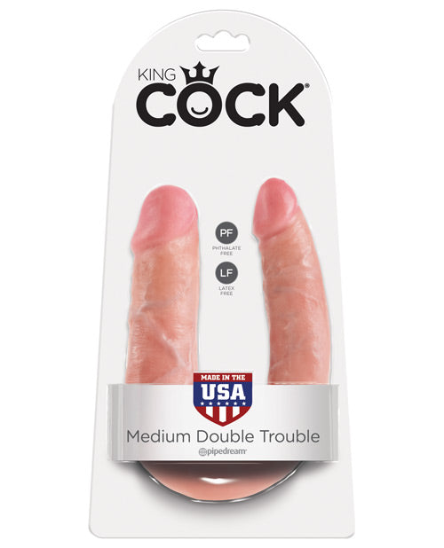 King Cock Elite 矽膠雙密度假陽具 - featured product image.