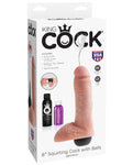 Consolador chorros de 8" King Cock: su puerta de entrada al placer inolvidable