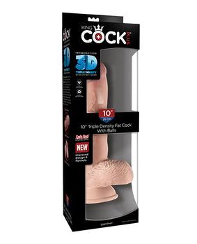 Consolador realista de triple densidad King Cock Plus de 10" 🍆 - Featured Product Image