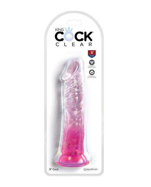 King Cock Clear 8" Realistic Dildo - featured product image.