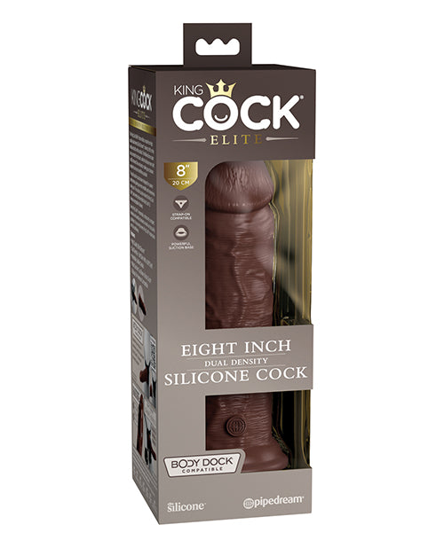 King Cock Elite 8" Realistic Dual-Density Silicone Dildo Product Image.