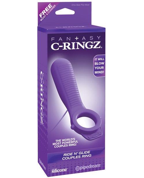 Fantasy C-Ringz Ride N' Glide Couples Ring - Purple - featured product image.