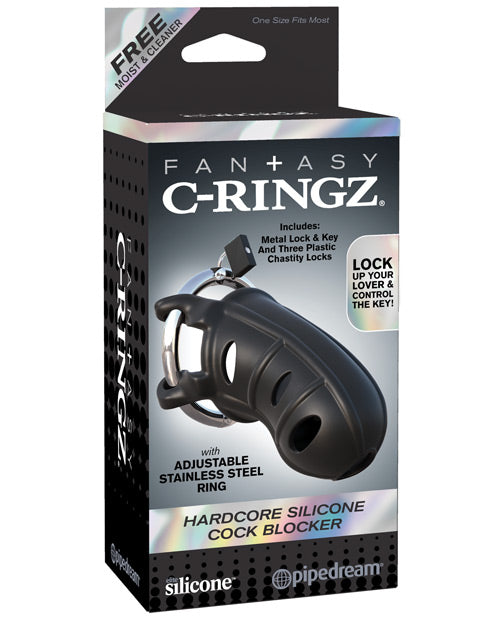 Fantasy C-Ringz Hardcore Silicone Cock Blocker - Premium Chastity Cage - featured product image.