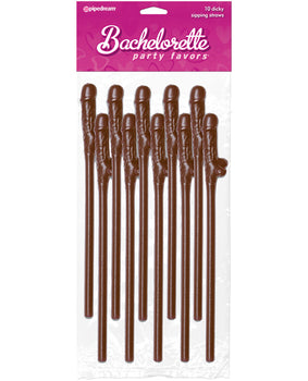 Brown Pecker Straws - Pack of 10 - Featured Product Image