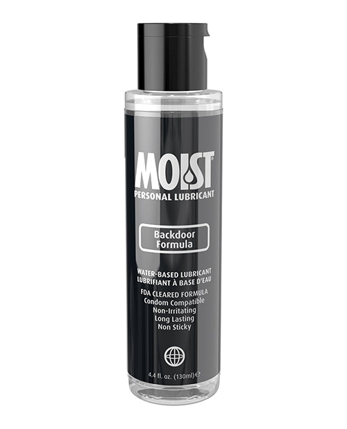 Moist Backdoor Formula Water-Based Lubricant Product Image.