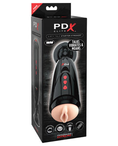 PDX Elite Dirty Talk Vibrating Stroker: The Ultimate Pleasure Experience