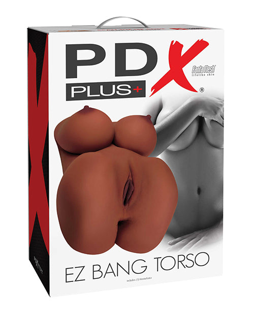 Pdx Plus Ez Bang Torso: compañero de placer realista - featured product image.