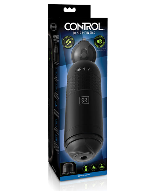 CONTROL Power-Bator：免持推力和說話 - 黑色自慰器 Product Image.