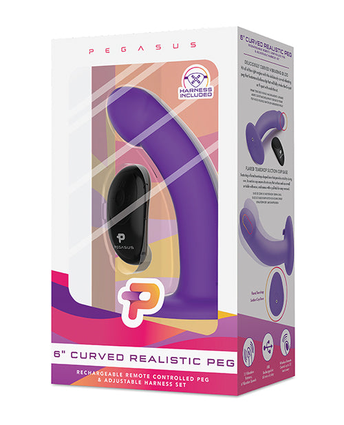 "Pegasus 6" Purple Curved Peg with Remote" - featured product image.