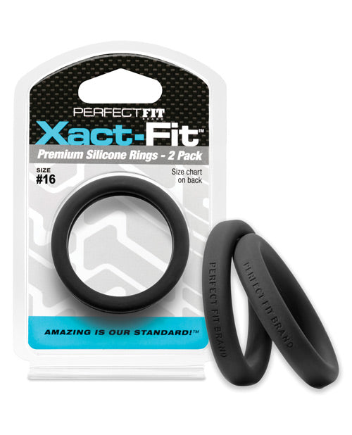 Perfect Fit Xact-Fit #14 Precision Fit Silicone Cock Ring Product Image.