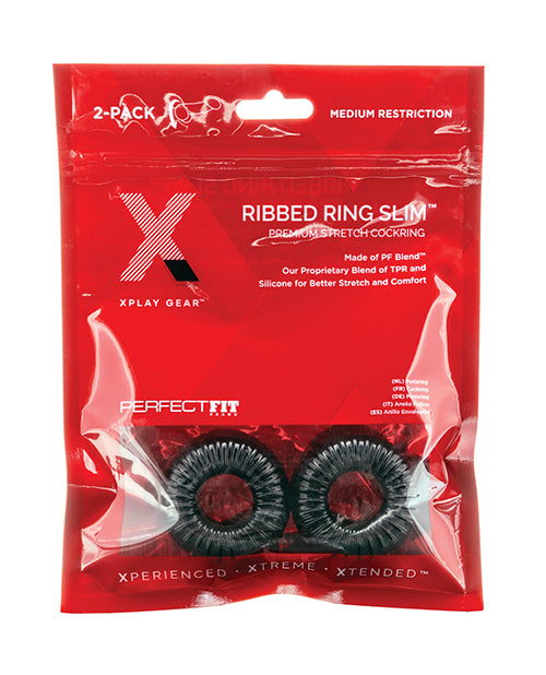 Shop for the Xplay Gear Ribbed Ring Pack - Double the Pleasure 🖤 at My Ruby Lips