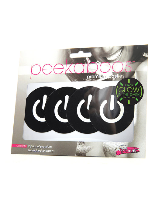 Peekaboos Pastas con botón de encendido que brillan en la oscuridad, paquete de 2 - featured product image.