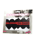 Peekaboos Censored Hearts & X Premium Pasties - Pack of 2