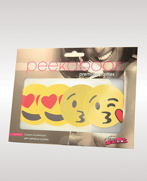 Emoji Hearts Pasties - Pack of 2 Product Image.