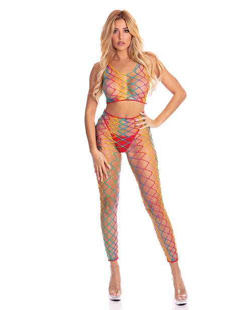 Shop for the Rainbow Delight Bodystocking at My Ruby Lips
