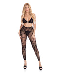 Pink Lipstick All About Leaf Bra & Leggings Set