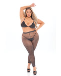 Pink Lipstick Tall Order Bra Top & Leggings Set