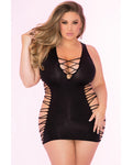 Pink Lipstick Rule Breaker Open Side Dress for Curvy Queens