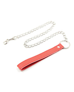 Pleasure Black & Red PVC Leash: A Love Affair in Style