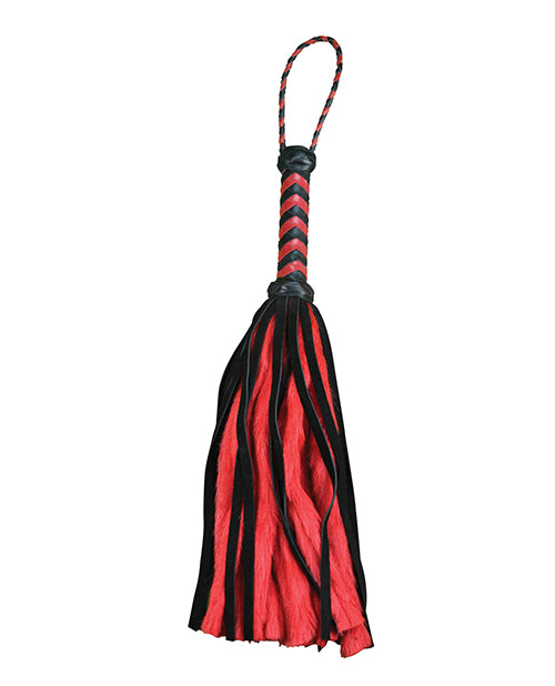 Plesur 17 吋感官絨面革和人造毛尾 - 黑色/紅色 Product Image.