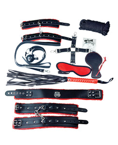 Plesur Deluxe Bondage Kit in Black/Red: A Journey of Pleasure and Connection