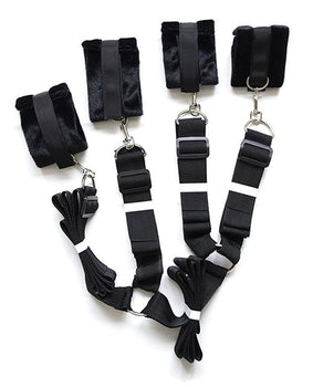 Kit de bondage para dormitorio Plesur Fuzzy - Negro - Featured Product Image