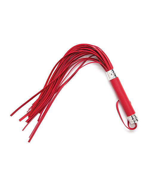 Shop for the Plesur 18" Red Vegan Leather Flogger at My Ruby Lips