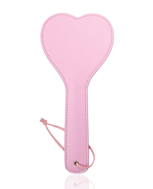 Plesur Pink Heart Shaped BDSM Paddle Product Image.