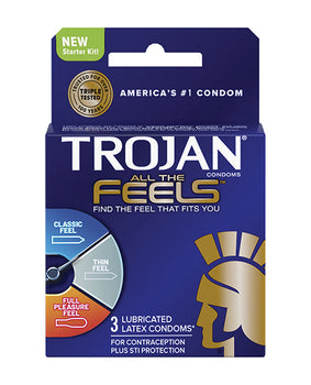 Trojan All the Feels 保險套多款套裝 - 發現您的完美貼合！ - Featured Product Image