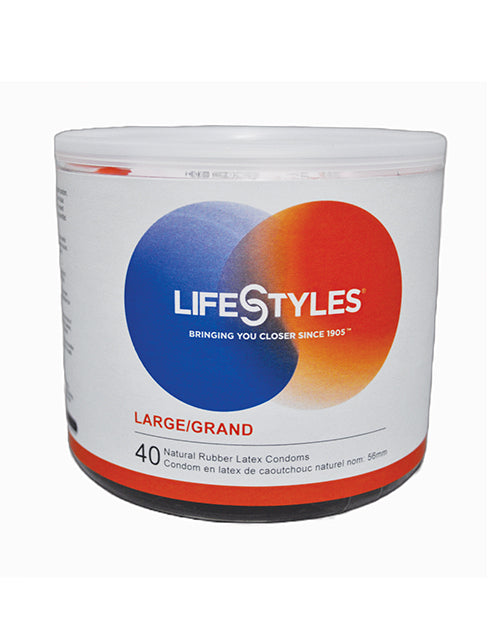 Condones grandes Lifestyles - Paquete de 40 Product Image.