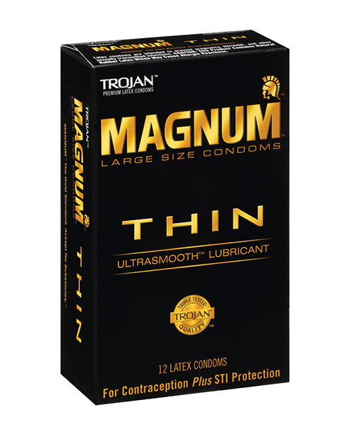 Trojan Magnum Thin Condoms: Ultra Pleasurable Sensation - featured product image.
